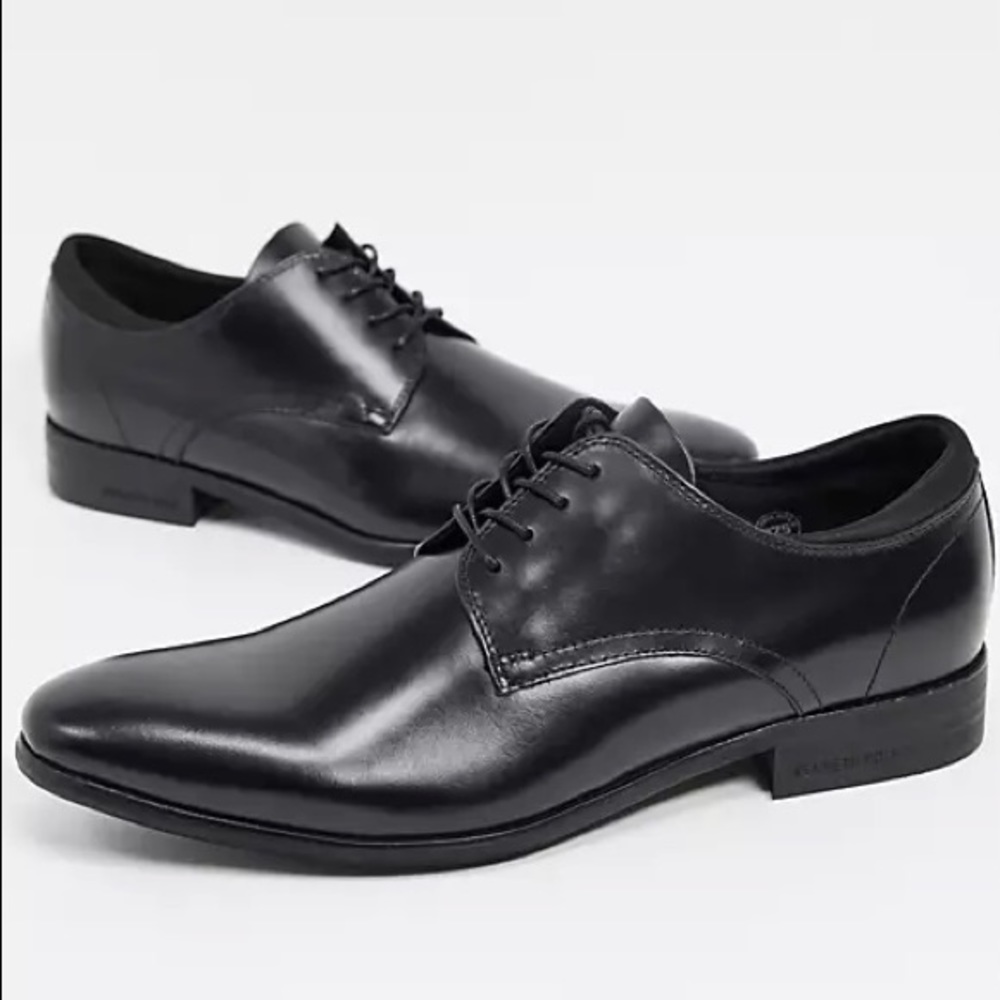 Kenneth Cole Levin Leather Lace Up Shoes